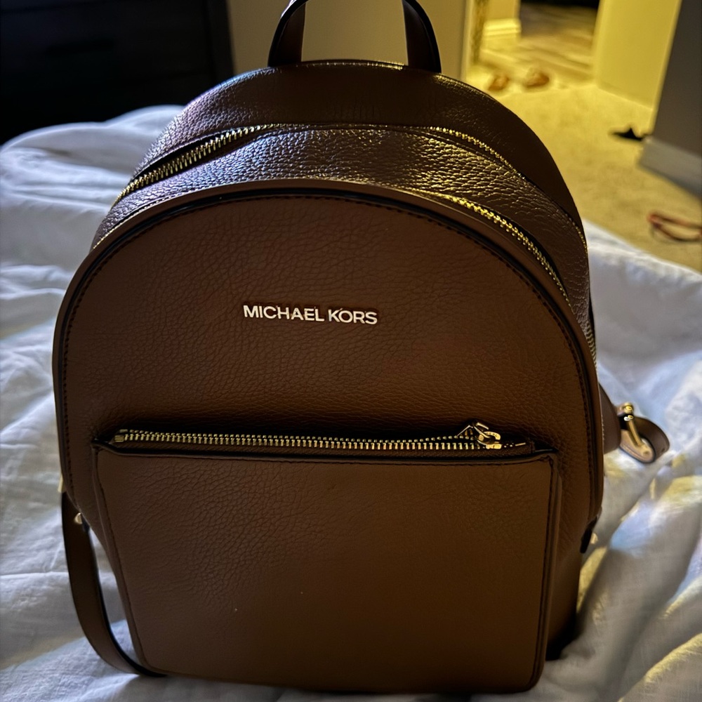 Brown Micheal kors backpack